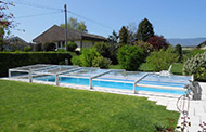 Copertura per piscina bassa modern